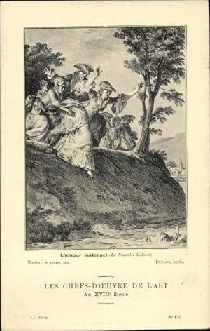Künstler Ansichtskarte / Postkarte Duclos, Die Meisterwerke der Kunst im 18. Jahrhundert, Mutterl...