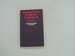 Kritik der Urteilskraft. Herausgegeben von Wilhelm Weischedel.