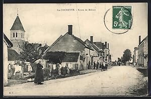Carte postale Ste-Therette, Route de Mehun