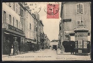Carte postale Lons-le-Saunier, Rue Lafayette