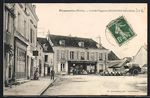 Carte postale Pleumartin, Grands Magasins Degennes-Rouzeau