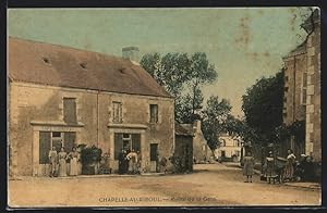 Carte postale Chapelle-au-Riboul, Route de la Gare
