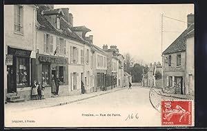 Carte postale Presles, Rue de Paris
