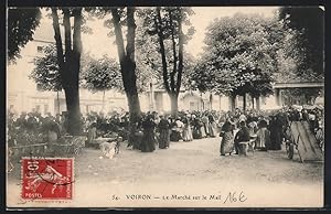 Carte postale Voiron, le Marché sur le Mail