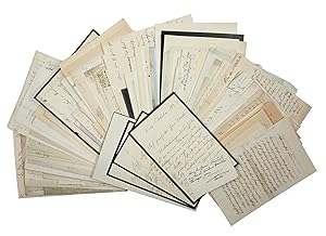 Bild des Verkufers fr Correspondence archive containing more than 200 letters and cards from painters, architects, actors, composers, musicians, and singers of the late 19th century. zum Verkauf von Antiquariat INLIBRIS Gilhofer Nfg. GmbH