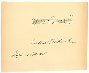 Seller image for Eigenh. musikalisches Albumblatt mit U. for sale by Antiquariat INLIBRIS Gilhofer Nfg. GmbH