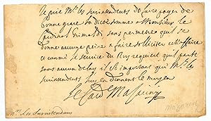 Image du vendeur pour Partly autograph letter signed ("Giu. Mazarini"). mis en vente par Antiquariat INLIBRIS Gilhofer Nfg. GmbH