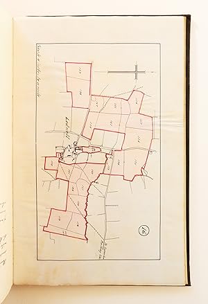 Bild des Verkufers fr Property ledger with maps of important Oxford properties zum Verkauf von Boris Jardine Rare Books