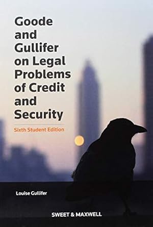 Seller image for Goode on Legal Problems of Credit and Security for sale by WeBuyBooks