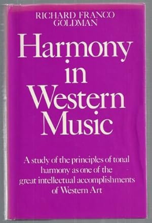 Seller image for Harmony in Western Music for sale by WeBuyBooks