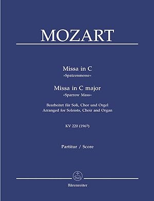 Seller image for Missa in C \ Spatzenmesse\ /Missa in C major Sparrow Mass KV 220 for sale by moluna