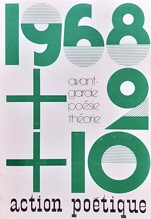 Immagine del venditore per Action potique n82-83, quatrime trimestre 1980 : 1968, avant-garde, posie, thorie - venduto da Le Livre  Venir