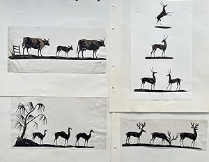 8 Sheets of Mounted Silhouettes.