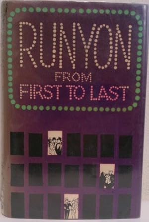 Imagen del vendedor de Runyon from First to Last a la venta por WeBuyBooks