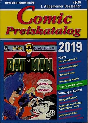 Comic Preiskatalog 2019.