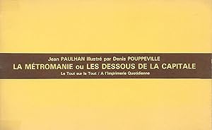 Bild des Verkufers fr La mtromanie ou Les dessous de la capitale. zum Verkauf von Librairie Les Autodidactes - Aichelbaum