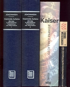 Bild des Verkufers fr (3 Titel zu: Mittelalterliche, frhneuzeitliche Geschichte:) I: Joachimsen, P.: Gesammelte Aufstze. Beitrge zu Renaissance, Humanismus und Reformation; zur Historiographie und zum deutschen Staatsgedanken. Ausgewhlt und eingeleitet von Notker Hammerstein. Band 1 ( - Band 2). II: Parker, G.: Der Kaiser. Die vielen Gesichter Karls V. IV: Romano, R.:/Tenenti, A.: Die Grundlegung der modernen Welt. Sptmittelalter, Renaissance, Reformation. zum Verkauf von Antiquariat Buechel-Baur