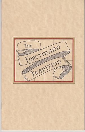 Bild des Verkufers fr The Forstmann Tradition - Skilled Hands and Modern Technology [Woolen Company] (SCARCE) zum Verkauf von Monroe Bridge Books, MABA Member