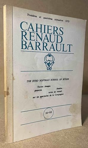 Seller image for Cahiers Renaud Barrault _ Troisieme et Quatrieme Trimestres for sale by San Francisco Book Company