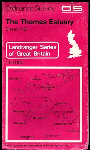 Ordnance Survey Map: THAMES ESTUARY 1981 The Landranger Series of Great Britain: Sheet No.178 1:5...