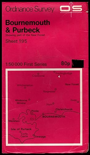 Ordnance Survey Map: PURBECK & BOURNEMOUTH 1972 The First Series of Great Britain: Sheet No.195 1...