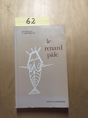 Seller image for Le renard pale - Tome I: Le mythe cosmogonique (Travaux et Memoires de L institut D Ethnologie - LXXII) for sale by Bookstore-Online