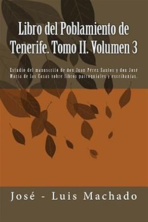 Bild des Verkufers fr Poblamiento de Tenerife -Language: spanish zum Verkauf von GreatBookPrices