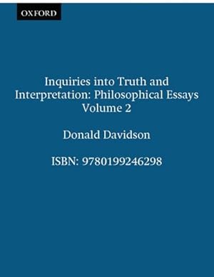 Immagine del venditore per Inquiries into Truth and Interpretation venduto da GreatBookPrices