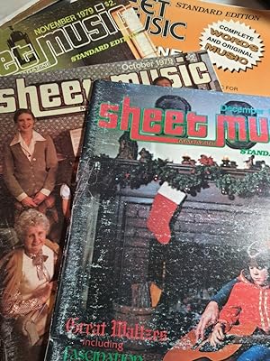 Immagine del venditore per Sheet Music Magazine, 1979, 4 Issues, October, November, December, Pllus Special Introductory Issue venduto da Hammonds Antiques & Books