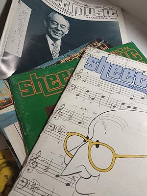 Immagine del venditore per Sheet Music Magazine, 1980, 7 Issues Including, January, April/may, June/july, August/september, October, November, December venduto da Hammonds Antiques & Books