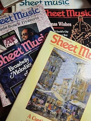Immagine del venditore per Sheet Music Magazine, 1990, 4 Issues Including May/june, July/ August, September/october, November/december venduto da Hammonds Antiques & Books