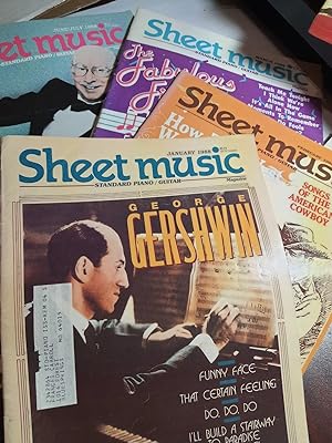 Immagine del venditore per Sheet Music Magazine, 1988, 5 issues including January, February, March, April/May, June/July venduto da Hammonds Antiques & Books