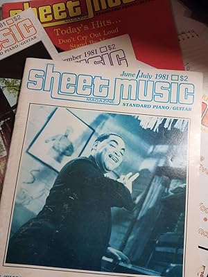 Immagine del venditore per Sheet Music Magazine, 1981, 6 issues including, January, February, March, April/May, June/July, August/September venduto da Hammonds Antiques & Books