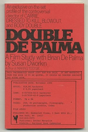 Imagen del vendedor de Double De Palma: A Film Study with Brian De Palma a la venta por Between the Covers-Rare Books, Inc. ABAA