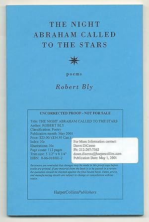 Seller image for The Night Abraham Called to the Stars: Poems for sale by Between the Covers-Rare Books, Inc. ABAA