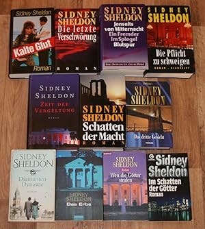 11 Bücher: SIDNEY SHELDON. Krimis, Thriller, Spannung.