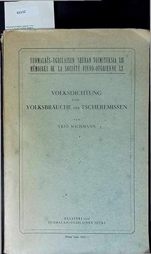 Imagen del vendedor de Volksdichtung und Volksbruche der Tscheremissen. a la venta por Antiquariat Bookfarm