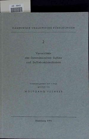 Imagen del vendedor de Verzeichnis der ceremissischen Suffixe und Suffixkombinationen. Nr. 2 a la venta por Antiquariat Bookfarm