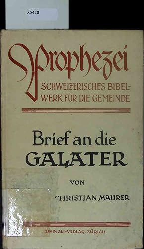 Immagine del venditore per Der Galaterbrief. venduto da Antiquariat Bookfarm
