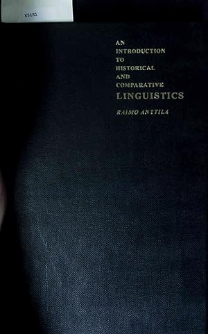Bild des Verkufers fr An Introduction to Historical and Comparative Linguistics. zum Verkauf von Antiquariat Bookfarm