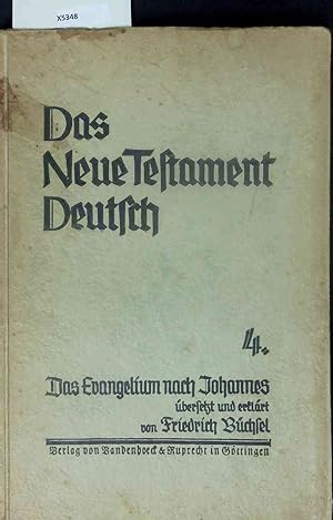 Bild des Verkufers fr Das Neue Testament Deutsch. 3. Auflage, 11-13 Tausend zum Verkauf von Antiquariat Bookfarm