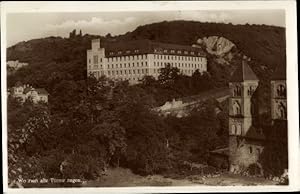 Bild des Verkufers fr Ansichtskarte / Postkarte Schnstatt Vallendar am Rhein, Wo zwei alte Trme ragen. zum Verkauf von akpool GmbH