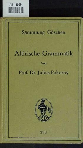 Image du vendeur pour Altirische Grammatik. 896 mis en vente par Antiquariat Bookfarm