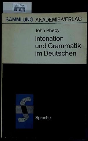 Seller image for Intonation und Grammatik im Deutschen. 2., durchgesehene Auflage. for sale by Antiquariat Bookfarm