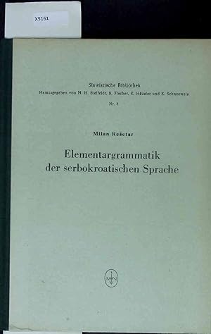 Bild des Verkufers fr Elementargrammatik der serbokroatischen Sprache. Nr. 5 - 4 Auflage zum Verkauf von Antiquariat Bookfarm