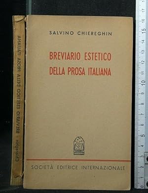 Imagen del vendedor de BREVIARIO ESTETICO DELLA PROSA ITALIANA a la venta por Cartarum