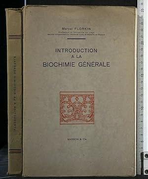 Seller image for INTRODUCTION A LA BIOCHIMIE GENERALE for sale by Cartarum