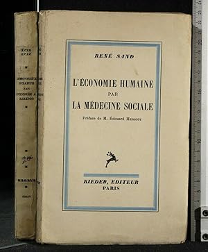 Seller image for L'ECONOMIE HUMAINE PAR LA MEDICINE SOCIALE for sale by Cartarum