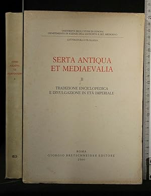 Image du vendeur pour SERTA ANTIQUA ET MEDIAEVALIA VOL 2 mis en vente par Cartarum