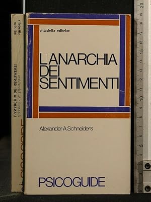 Immagine del venditore per L'ANARCHIA DEI SENTIMENTI venduto da Cartarum